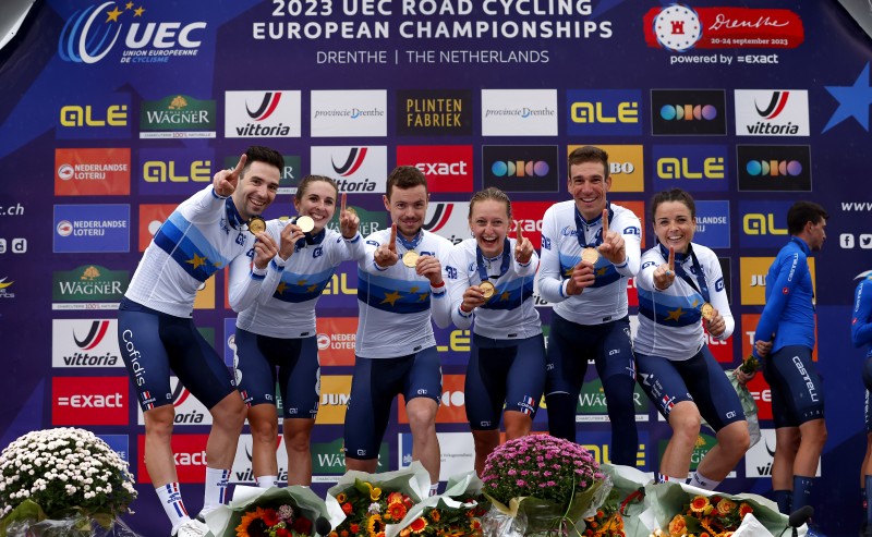 #EUROROAD23, ITALY AND FRANCE CELEBRATE IN THE MIXED RELAY