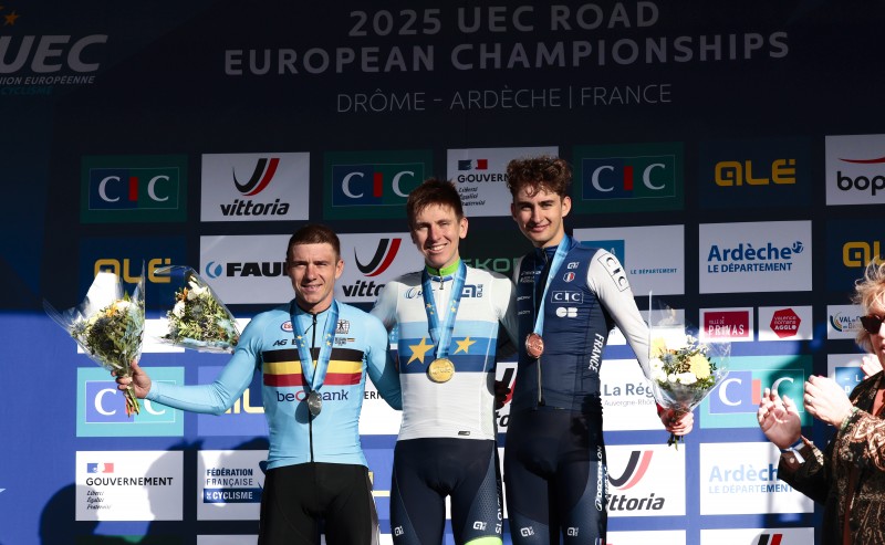 #EUROROAD25, POGAČAR CHAMPION D’EUROPE DEVANT EVENEPOEL