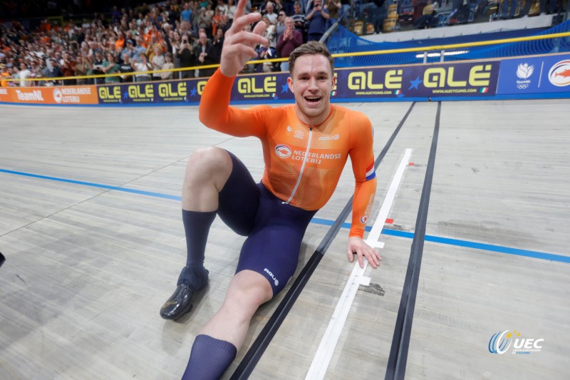 2024 UEC Track Elite European Championships - Apeldoorn (Netherlands) - Day 5 - 14/01/2024 - Men?s Keirin - Harrie Lavreysen (Netherlands) -  photo Davy Rietbergen/CV/SprintCyclingAgency?2024