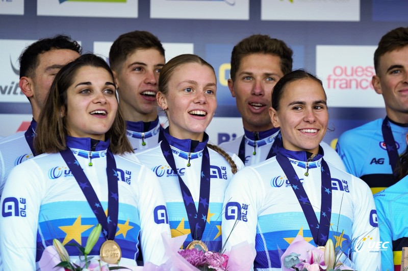 2023 UEC Cyclo-cross European Championships - Pont-Chateau - Team Relay - 03/11/2023 -  - photo Massimo Fulgenzi/SprintCyclingAgency?2023