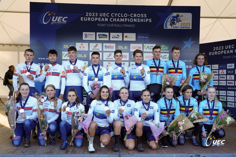 2023 UEC Cyclo-cross European Championships - Pont-Chateau - Team Relay - 03/11/2023 -  - photo Massimo Fulgenzi/SprintCyclingAgency?2023