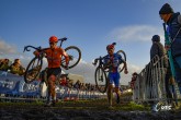 2021 UEC Cyclo-cross European Championships - Col du Vam - Drenthe - Men Elite - 07/11/2021 - Stan Godrie (NED) - Michael Boros (CZE) - photo Tommaso Pelagalli/BettiniPhoto?2021